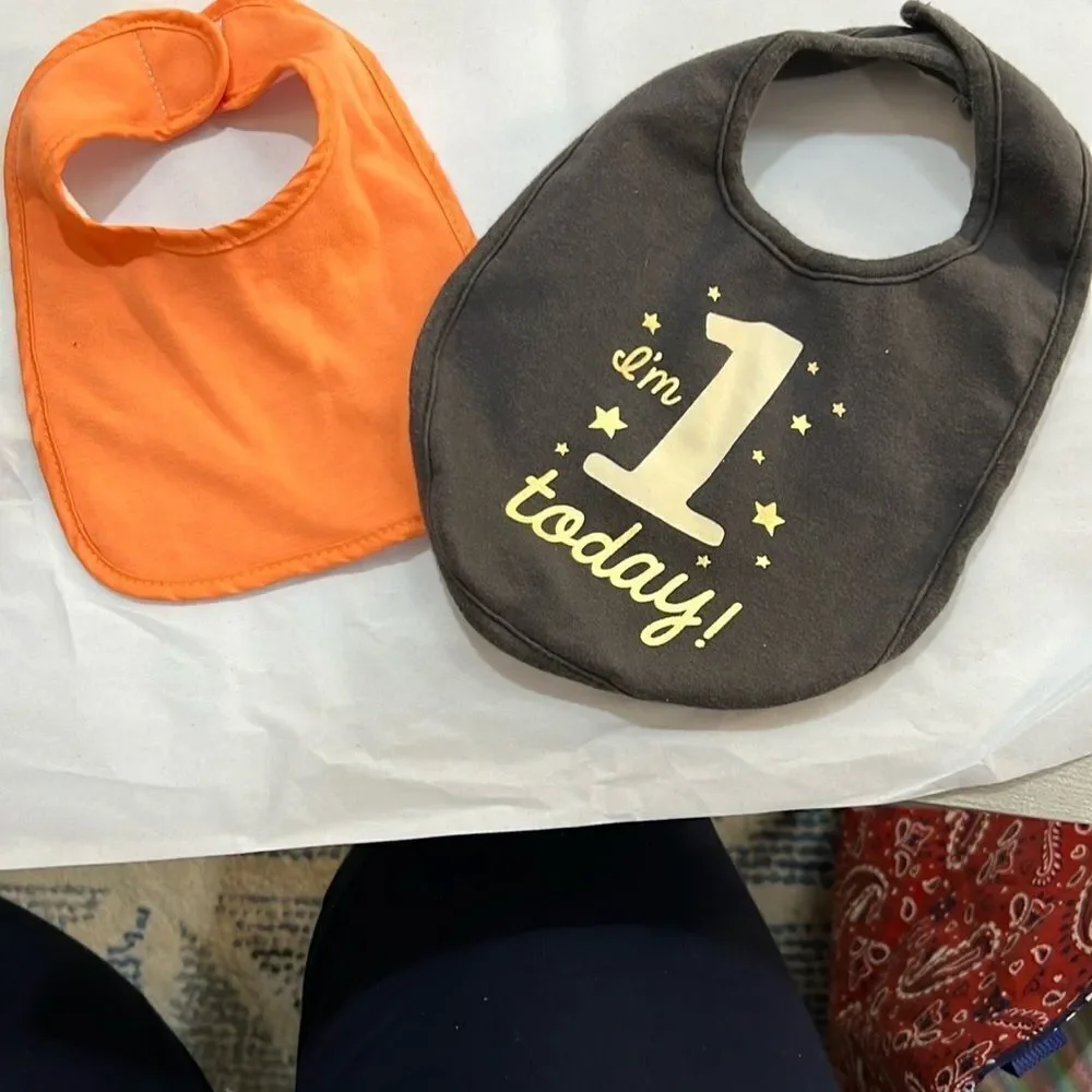 Variety of 15 infant/ baby bibs EUC